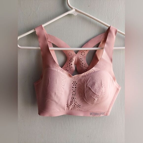 Dusty Rose Victoria Secert Sport Bra 34B - Picture 1 of 4